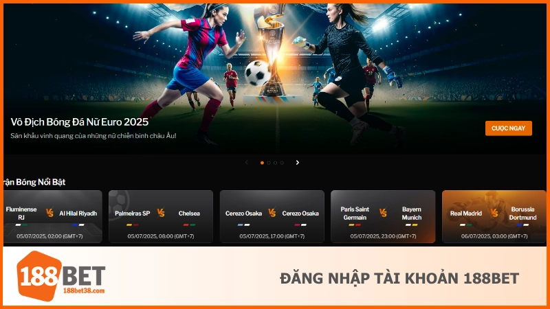 Đăng nhập tài khoản 188BET